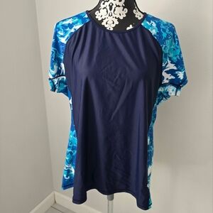 Calypsa Loose Fit Adele Swim Top Size 1X